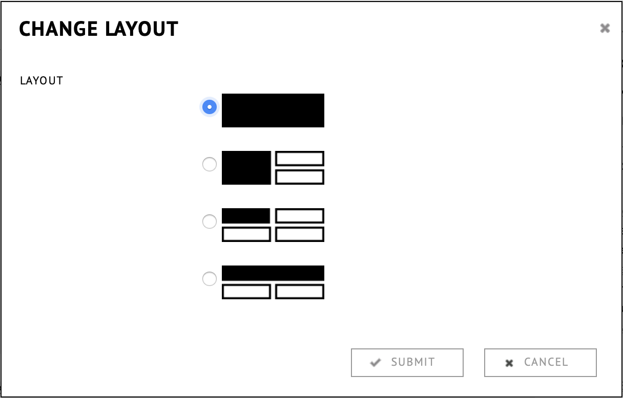 The 4 options for how to display research on your profile